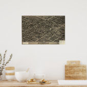 Birmingham Alabama 1904 Panoramakarte Poster (Küche)