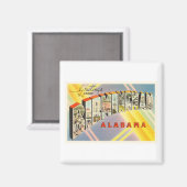 Birmingham Alabama AL Old Vintage Travel Souvenir Magnet (Vorderseite/Rückseite)