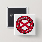 Birmingham Alabama Button (Vorne & Hinten)