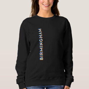 Birmingham Alabama CMYK Glitch Type Sweatshirt