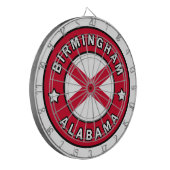 Birmingham Alabama Dartscheibe (Vorderseite Links)