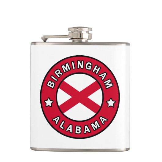Birmingham Alabama Flachmann (Vorderseite)