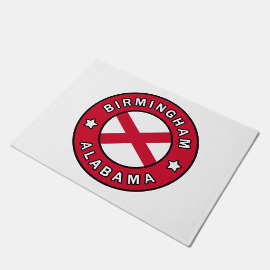 Birmingham Alabama Fußmatte (Schrägansicht)