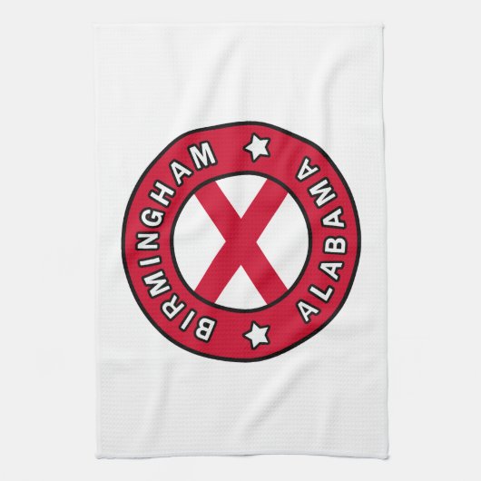 Birmingham Alabama Geschirrtuch (Vertikal)