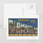 Birmingham, Alabama - Große Buchstabenszenen Postkarte (Vorne/Hinten)
