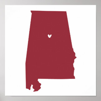 Birmingham, Alabama-Liebe Poster
