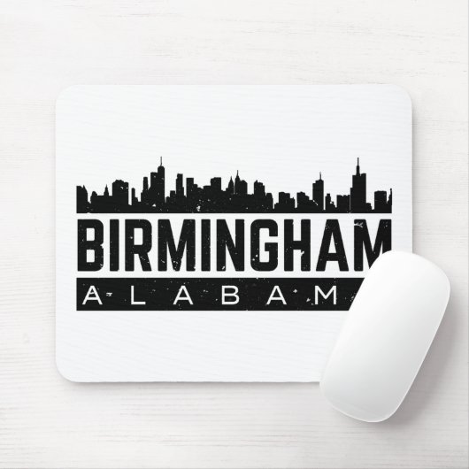 Birmingham Alabama Mousepad (Mit Mouse)