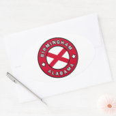 Birmingham Alabama Ovaler Aufkleber (Umschlag)