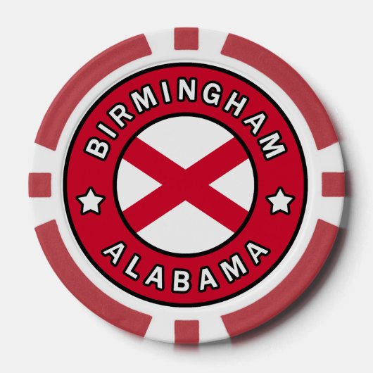 Birmingham Alabama Pokerchips (Vorderseite)
