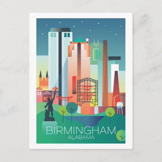 Birmingham, Alabama Postcard Postkarte (Vorderseite)