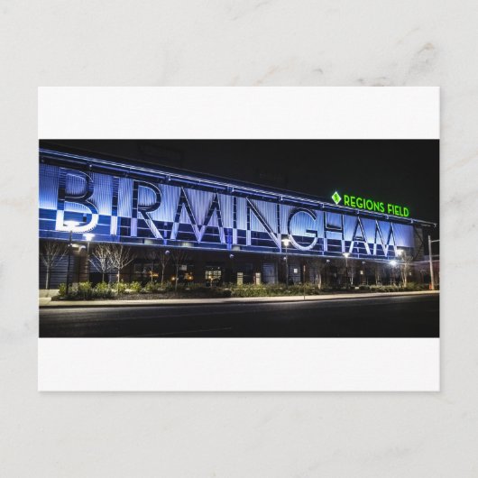 Birmingham Alabama Postkarte (Vorderseite)