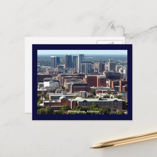 Birmingham, Alabama Postkarte (Vorderseite/Rückseite Beispiel)