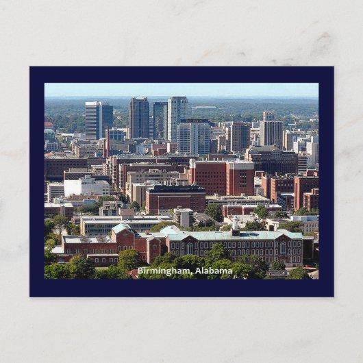 Birmingham, Alabama Postkarte (Vorderseite)
