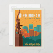 Birmingham, Alabama Postkarte (Vorne/Hinten)