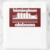 Birmingham, Alabama Rechteckiger Aufkleber (Tasche)