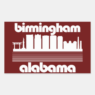 Birmingham, Alabama Rechteckiger Aufkleber