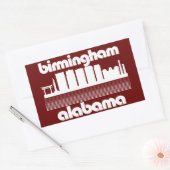 Birmingham, Alabama Rechteckiger Aufkleber (Umschlag)