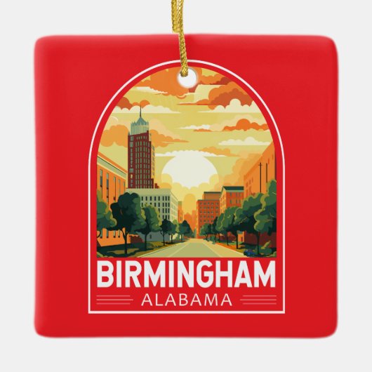 Birmingham Alabama Reisen Keramikornament (Vorderseite)