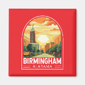 Birmingham Alabama Reisen Magnet (Vorne)
