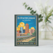 Birmingham Alabama Reisen Vintag Postkarte (Stehend Vorderseite)
