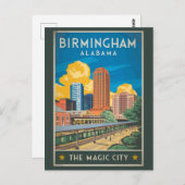 Birmingham Alabama Reisen Vintag Postkarte (Vorne/Hinten)