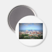 Birmingham, Alabama Skyline Magnet (Vorderseite/Rückseite)