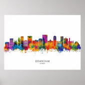 Birmingham Alabama Skyline Poster (Vorne)