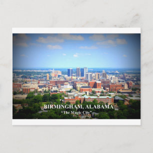 Birmingham, Alabama Skyline Postkarte