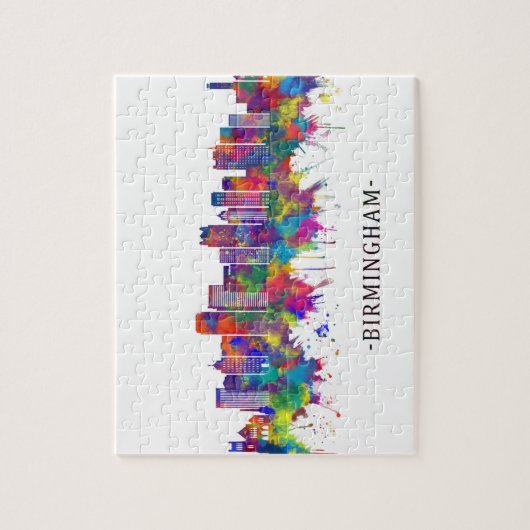Birmingham Alabama Skyline Puzzle (Vertikal)