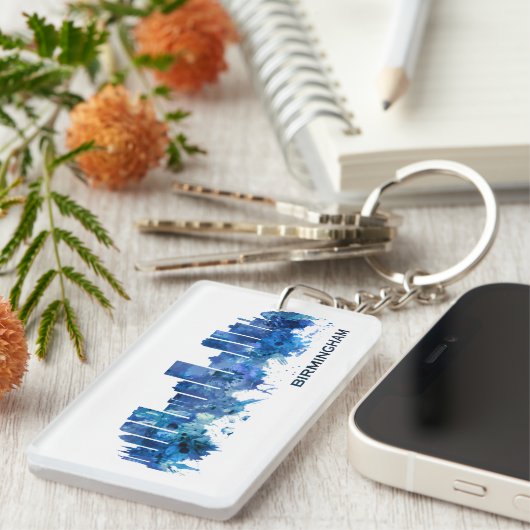 Birmingham Alabama Skyline Schlüsselanhänger (Vorderseite rechts)