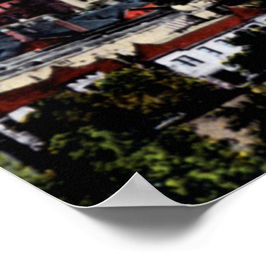 Birmingham Alabama Skyline View Poster (Ecke)