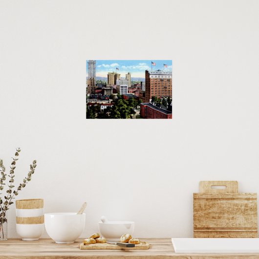Birmingham Alabama Skyline View Poster (Küche)