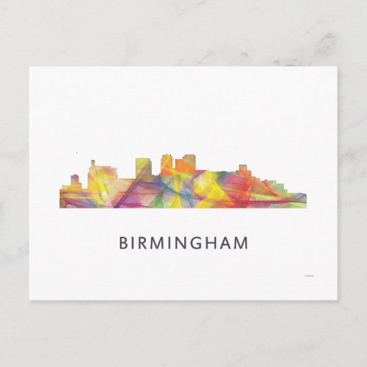BIRMINGHAM ALABAMA SKYLINE WB1 POSTKARTE (Vorderseite)