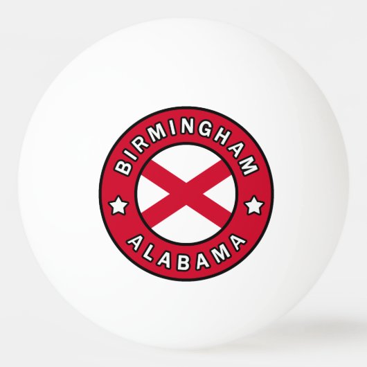 Birmingham Alabama Tischtennisball (Vorderseite)