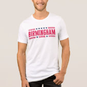 BIRMINGHAM ALABAMA US Flagge Tri-Blend Shirt (Vorderseite)