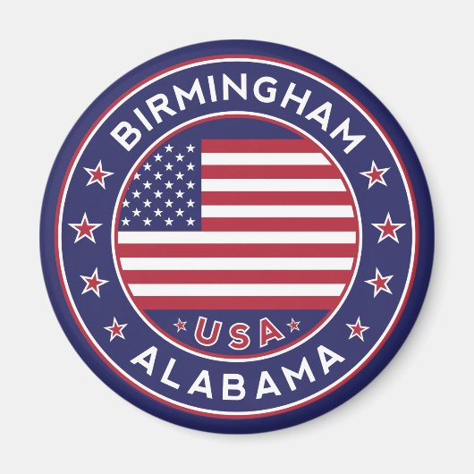 Birmingham, Alabama, USA Magnet (Vorne)