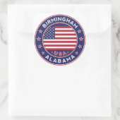 Birmingham, Alabama, USA Quadratischer Aufkleber (Tasche)