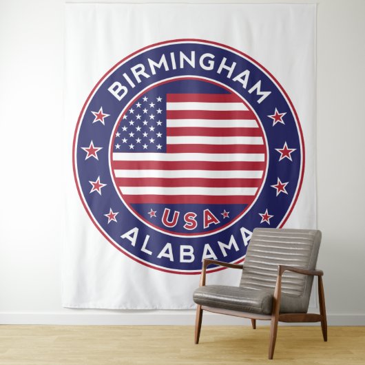 Birmingham, Alabama, USA Wandteppich (Beispiel)