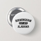 Birmingham Alabama Vintag Button (Vorne & Hinten)