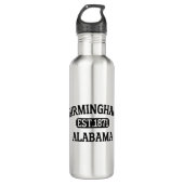 Birmingham Alabama Vintag Edelstahlflasche (Vorderseite)