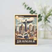 Birmingham, Alabama | VINTAG Postkarte (Stehend Vorderseite)