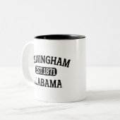 Birmingham Alabama Vintag Zweifarbige Tasse (Vorderseite Links)