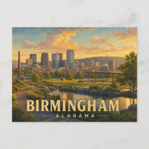 Birmingham Alabama Vintage-Reisepostkarte Postkarte