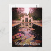Birmingham Alabama Water Lilies Postkarte (Vorne/Hinten)