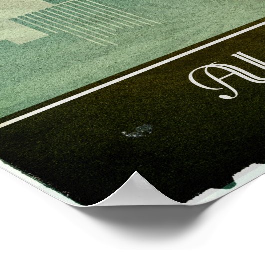 Birmingham Art Deco Design City Poster-Kunst Poster (Ecke)