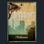 Birmingham Art Deco Design City Poster-Kunst Poster<br><div class="desc">Ein perfektes Retro-Reiseplakat für alle in Liebe mit Birmingham Alabama</div>