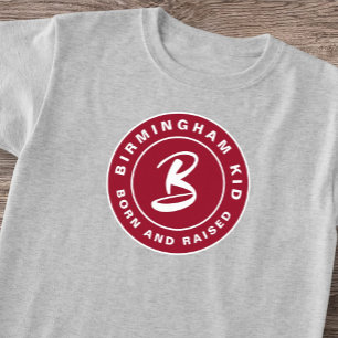Birmingham Bama Kid Geboren Crimson Fitness Retro T-Shirt