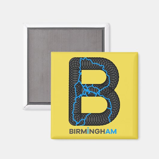 Birmingham Canals Magnet (Vorderseite/Rückseite)