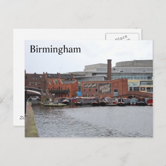 Birmingham Canals Postkarte (Vorne/Hinten)