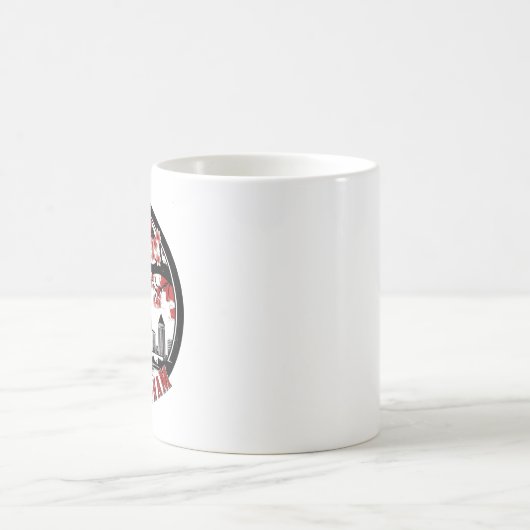 Birmingham City Alabama Skyline T - Shirt Kaffeetasse (Mittel)